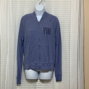 Blue PINK hooded sweatshirt